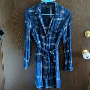 Flannel shirt dress!